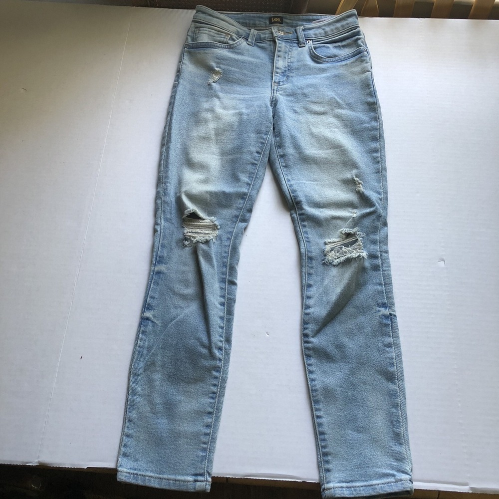 LEE Free People Modern Bondi Beach Skinny Jeans Size 26 Distressed A2633